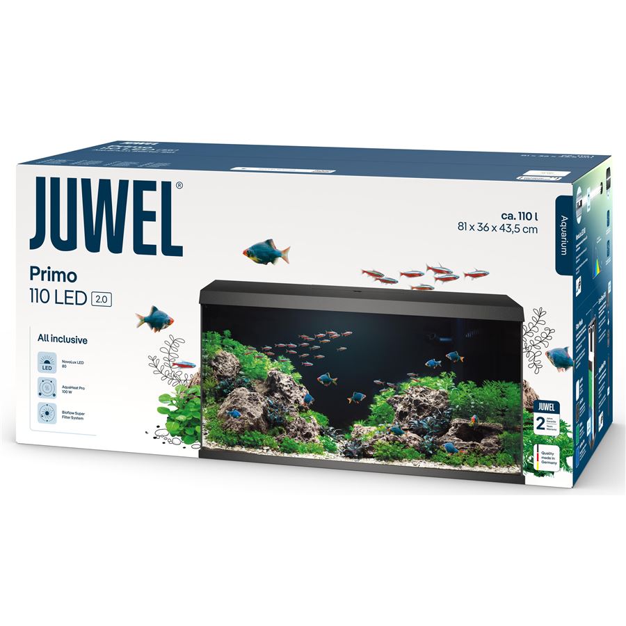 Akvárium Juwel Primo 110 LED 2.0 černé (110L) 81x43,5x36 cm