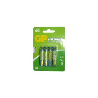 Baterie GP AAA Greencell 1,5 V 4 Ks