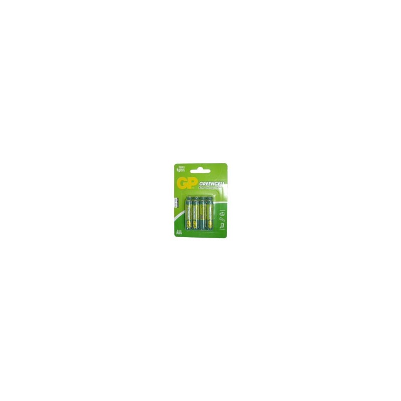 Baterie GP AAA Greencell 1,5 V 4 Ks