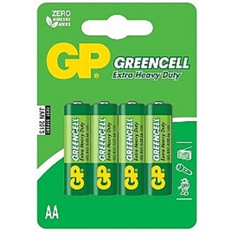 Baterie GP AA Greencell 1,5 V 4 Ks