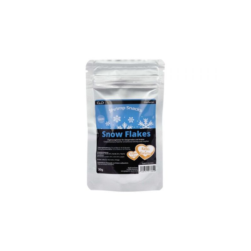 GlasGarten – Shrimp Snacks Snow Flakes Dýně + Mrkev 30 g