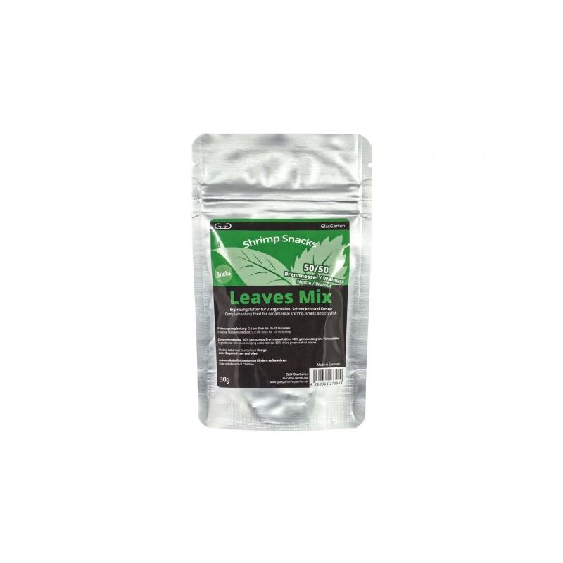 GlasGarten – Shrimp Snacks Leaves Mix 30 g