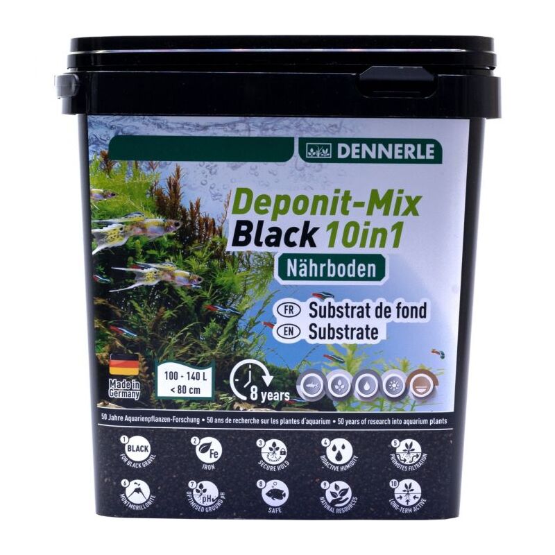 DENNERLE živná půda Deponit Mix Black 10v1 4,8 kg