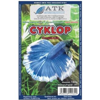 Mražené krmivo Cyklop 100g - BLISTR