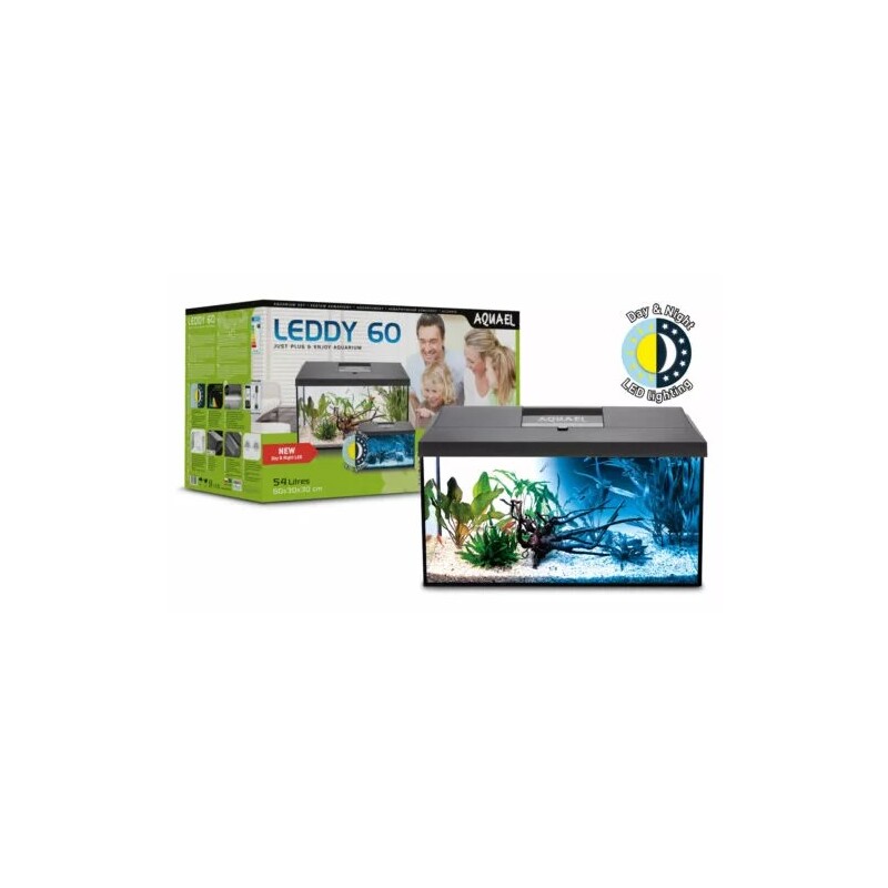 Akvárium set AQUAEL LEDDY Day&Night 60 černé 54L
