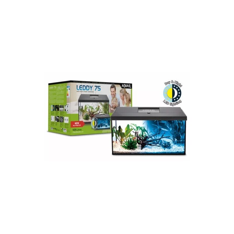 Akvárium set AQUAEL LEDDY Day&Night 75 černé 105L