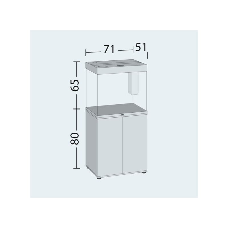Akvárium Juwel Lido 200 LED šedé