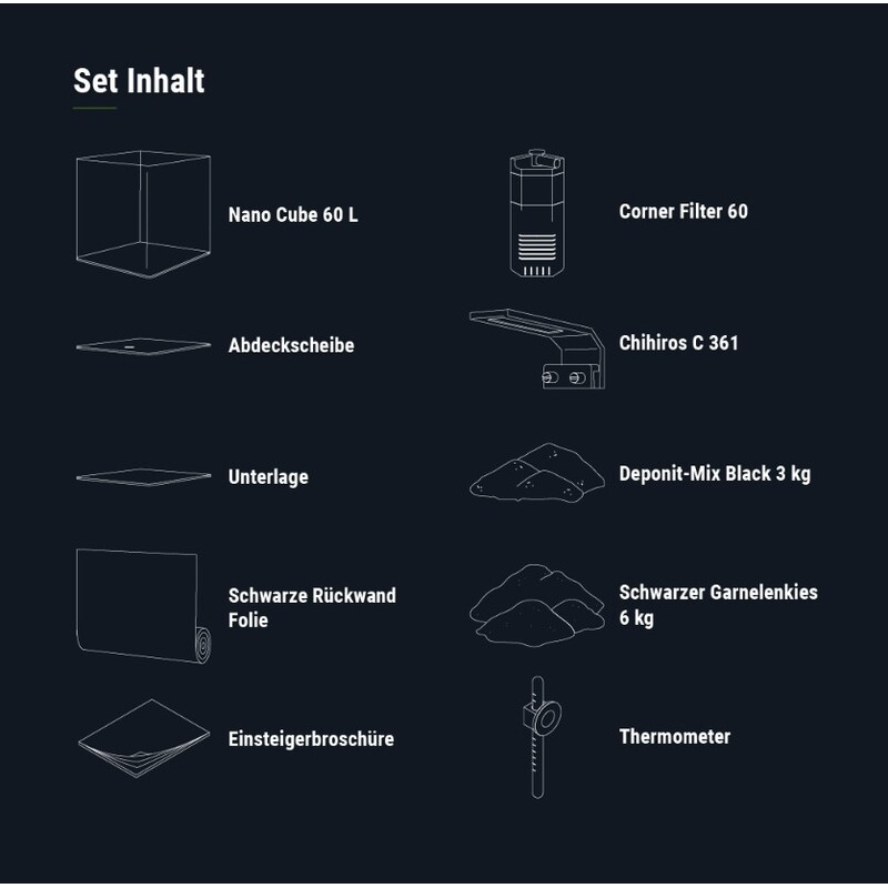 Akvárium DENNERLE NanoCube Complete 60L
