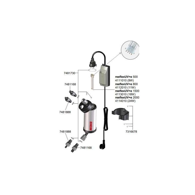 EHEIM UV sterilizátor reeflex UV+e 500