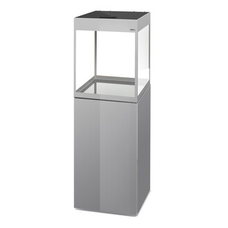 Akvárium set AQUAEL GLOSSY CUBE ST Day&Night šedé 135L