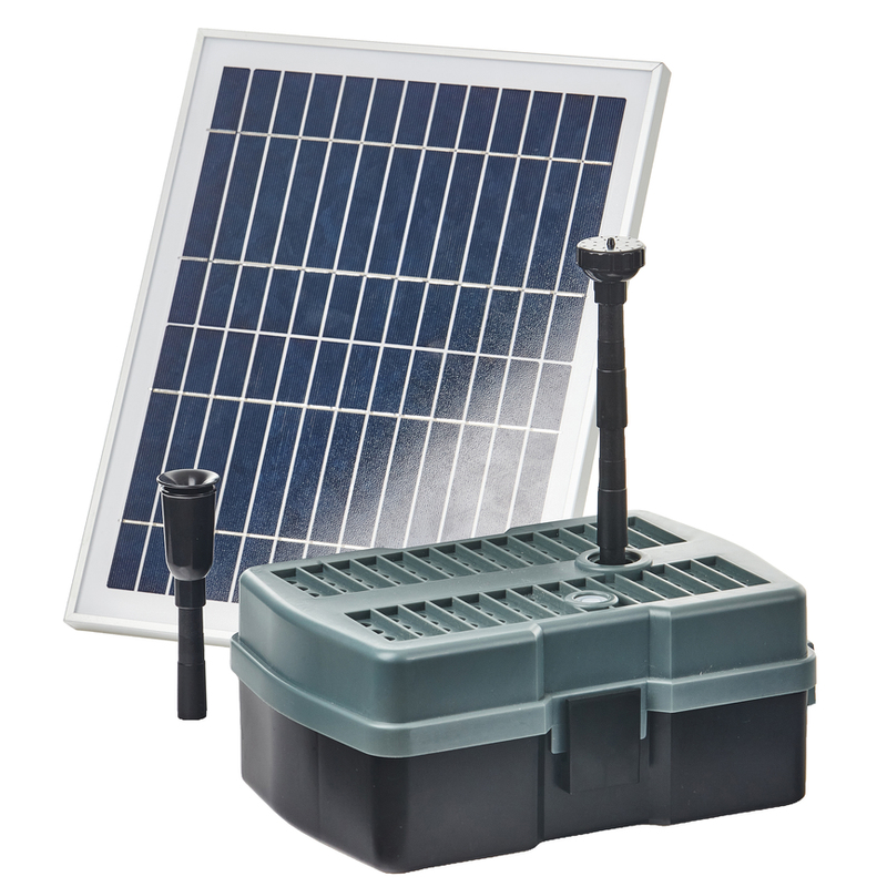 Heissner filtr podvodní solární s čerpadlem 600 l/h, UV 5W do 2m3