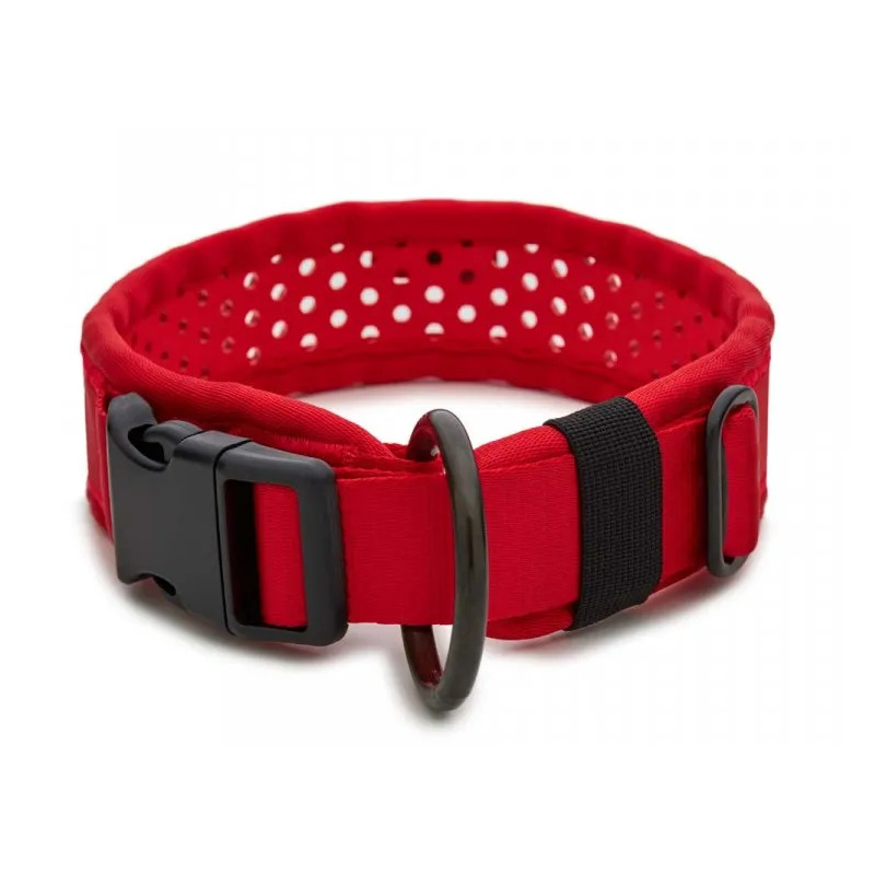 Tamer obojek Softy červený - šířka 3,8 cm, obvod krku 35-41 cm