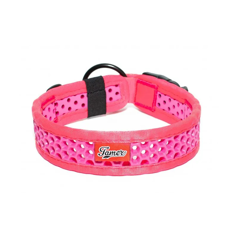 Tamer obojek Softy růžový - šířka 3,8 cm, obvod krku 40-46 cm