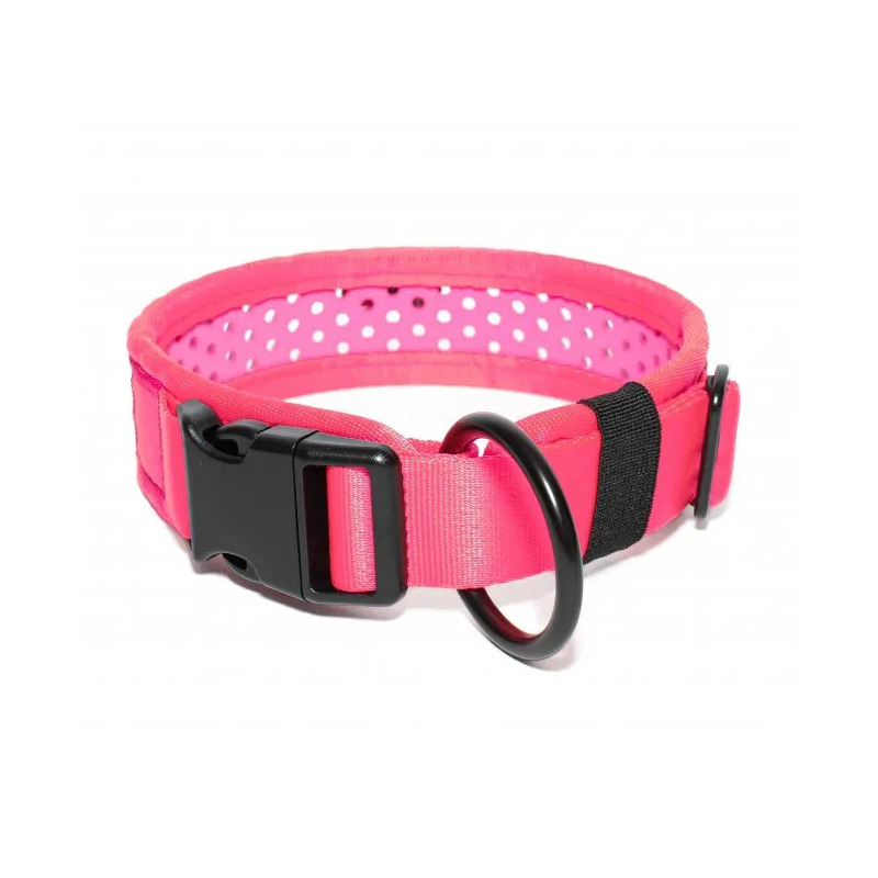 Tamer obojek Softy růžový - šířka 3,8 cm, obvod krku 40-46 cm