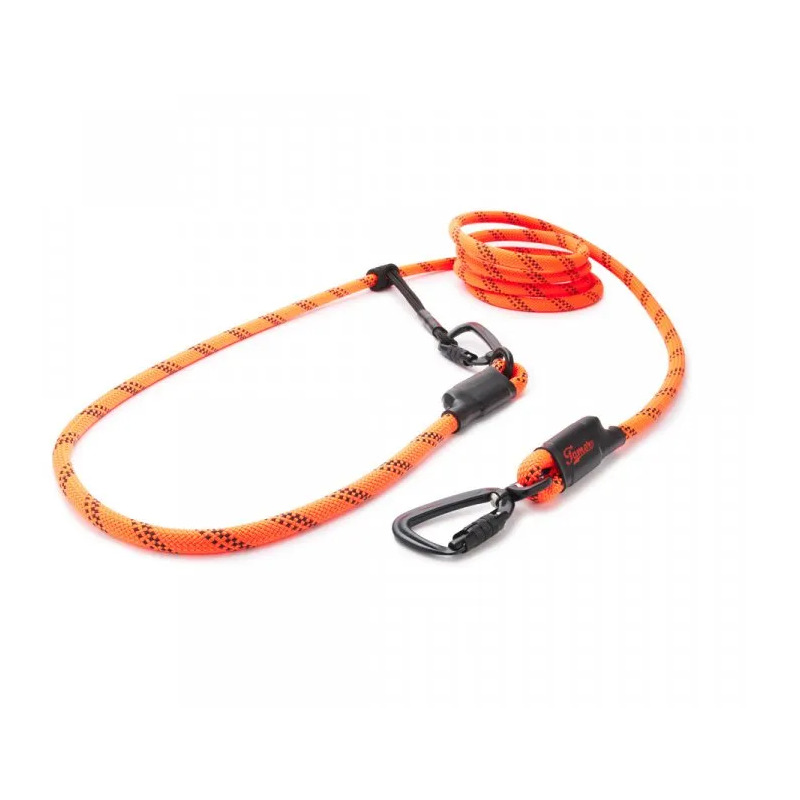 Tamer lanové vodítko Easy Long Twist - velký pes, mix barev, 3 m - červené, modré, žluté s prošitím