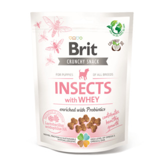 Brit Care Dog Crunchy Cracker Puppy Insects with Whey enriched with Probiotics 200 g 