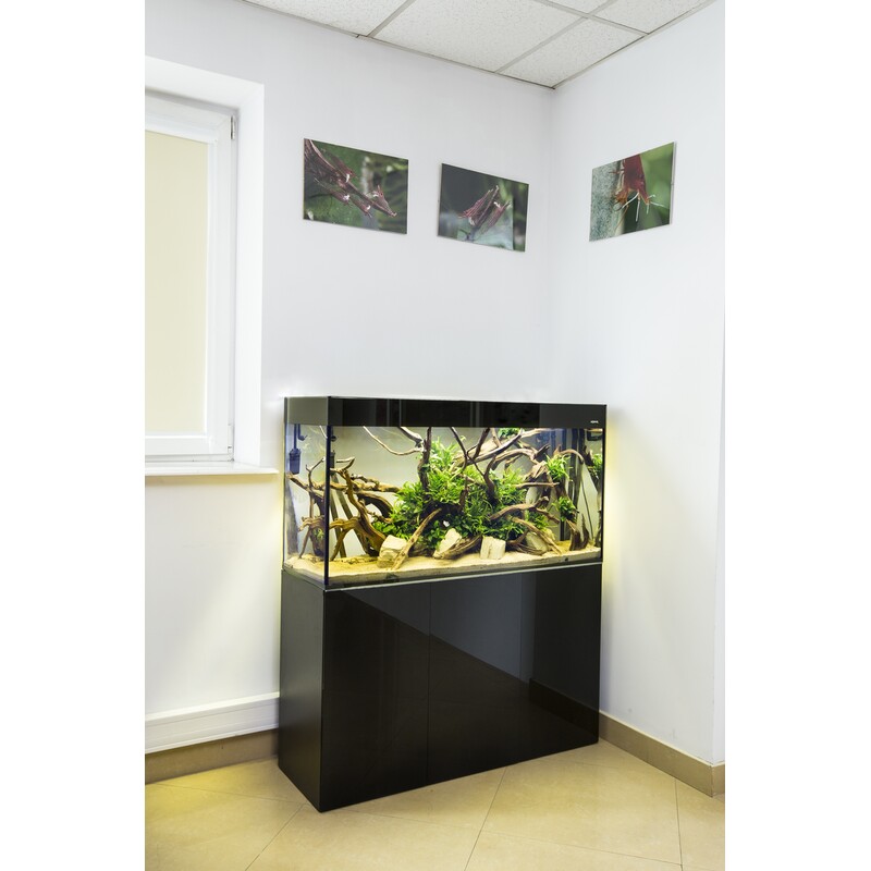Skřínka AQUAEL pod akvária GLOSSY 120 černá - SMONTOVANÁ