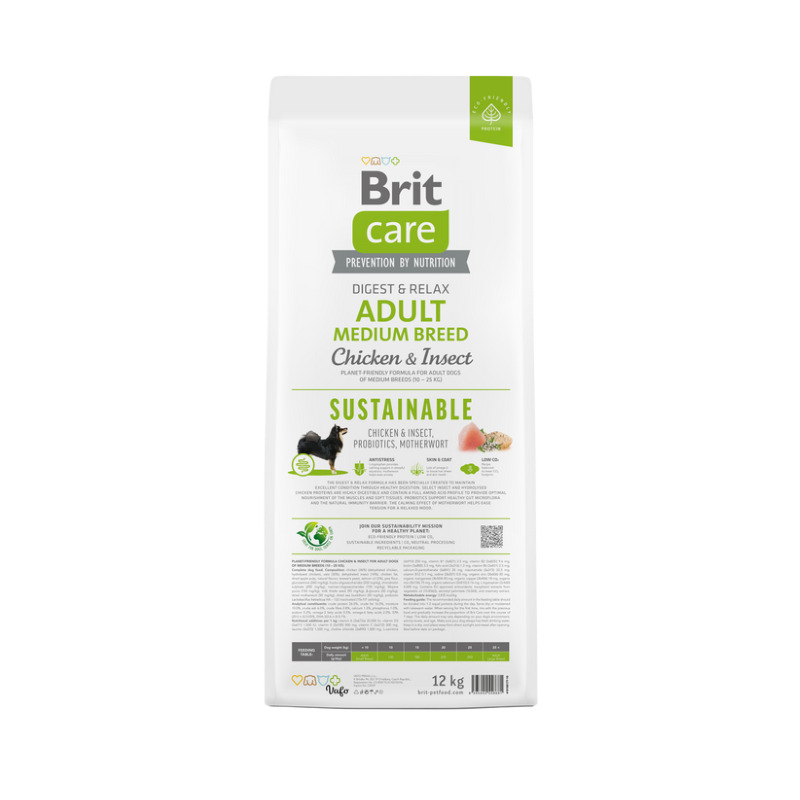 Brit Care Dog Sustainable Adult Medium Breed 12 kg 