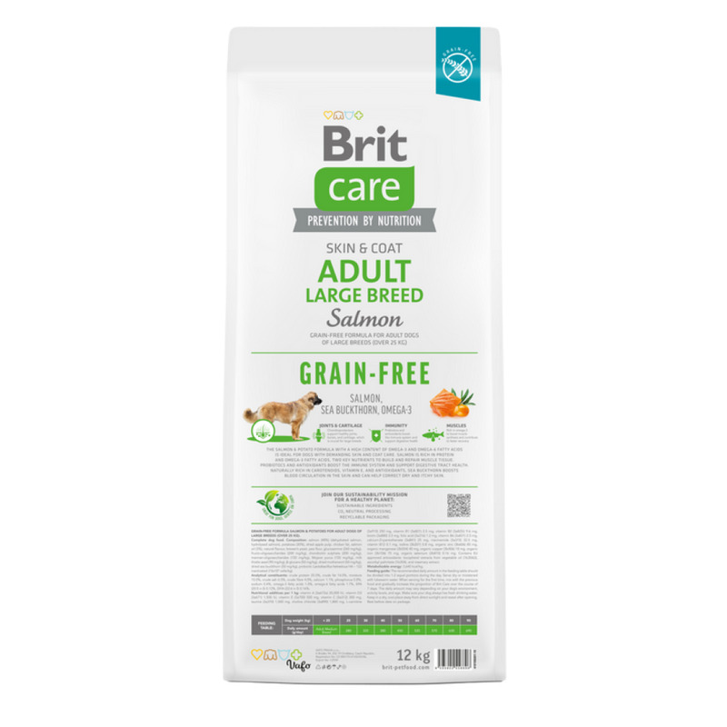 Brit Care Dog Grain-free Adult Large Breed Salmon & Potato 12 kg