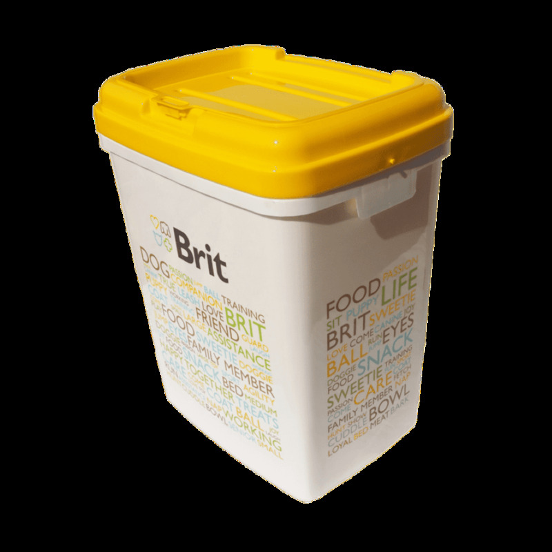 Brit barel na krmivo 15 kg - žlutý