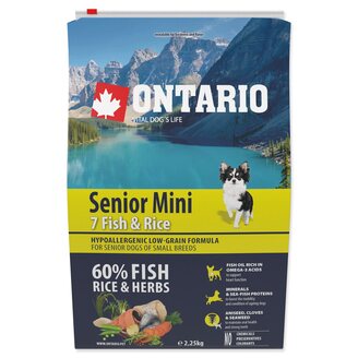 Ontario Senior Mini Fish & Rice 2,25 kg