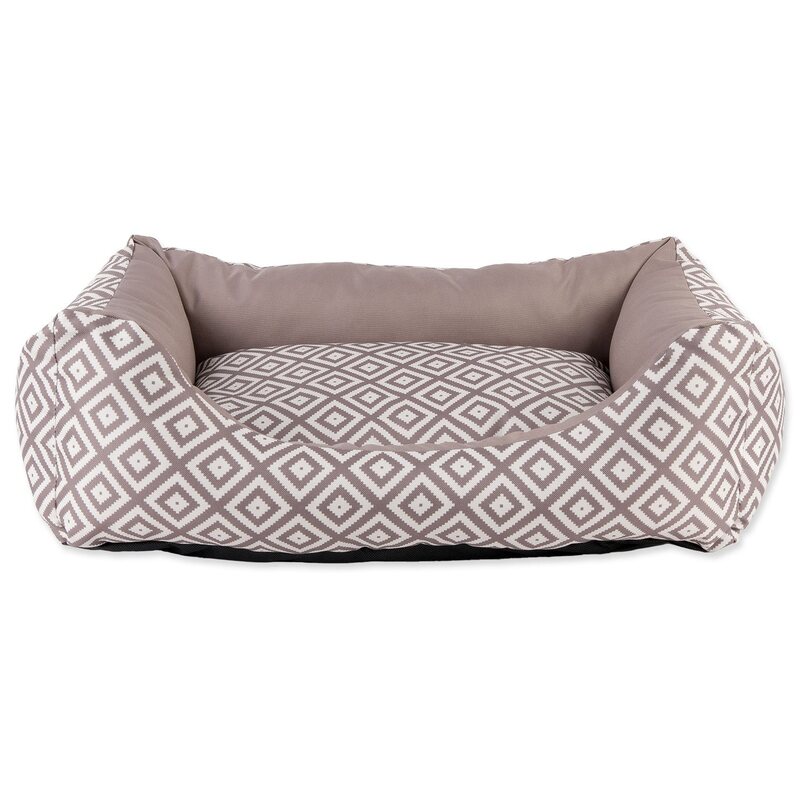 Dog Fantasy Sofa etno hnědý pelech L - 75x55x20cm