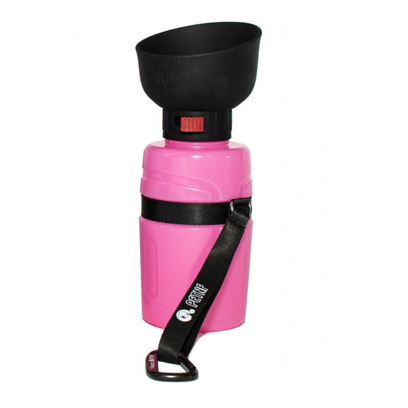 LESOTC Cestovní lahev a miska v jednom 600 ml - růžová