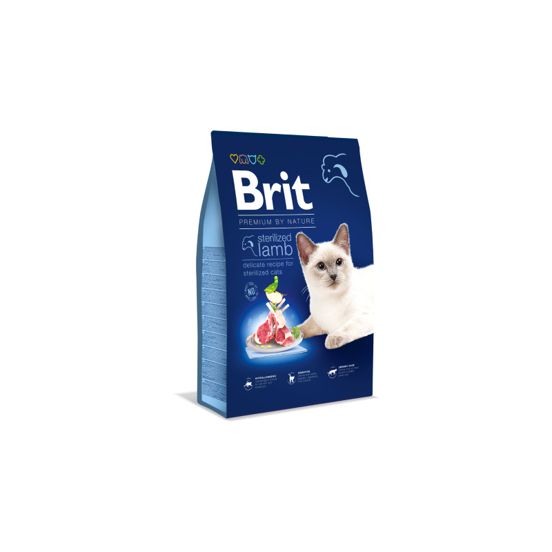 Brit Premium by Nature Cat. Sterilized Lamb 8 kg 