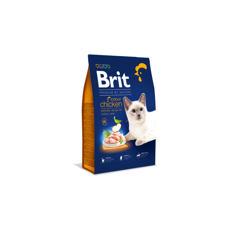 Brit Premium by Nature Cat. Indoor Chicken 8 kg 