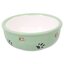 Magic Cat Miska keramická kočicí tlapka zelená 13x5 cm 330 ml