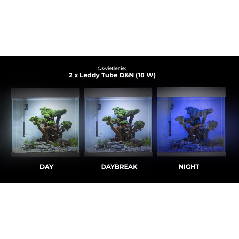 Akvárium set AQUAEL Opti Set 130 Day&Night bílé 130L