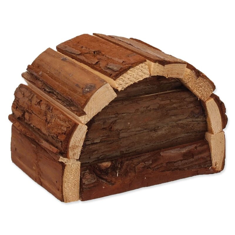 Small Animals Dřevěný domek hobit 15 x 10 x 9 cm