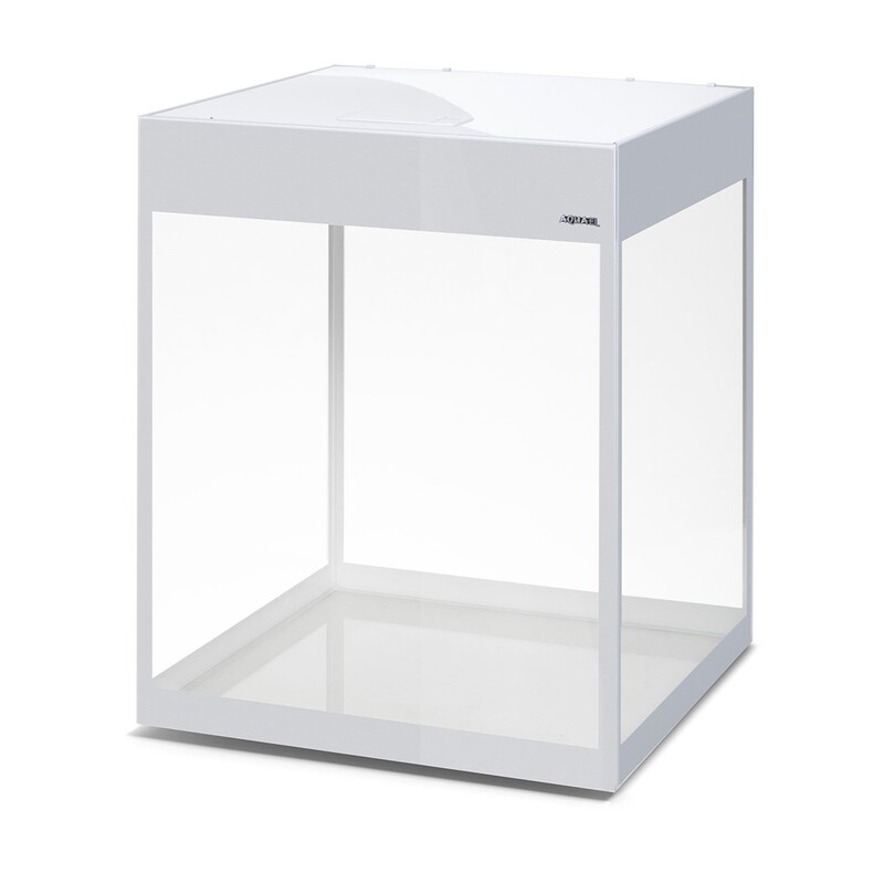 Akvárium set AQUAEL GLOSSY CUBE Day&Night bílé 135L