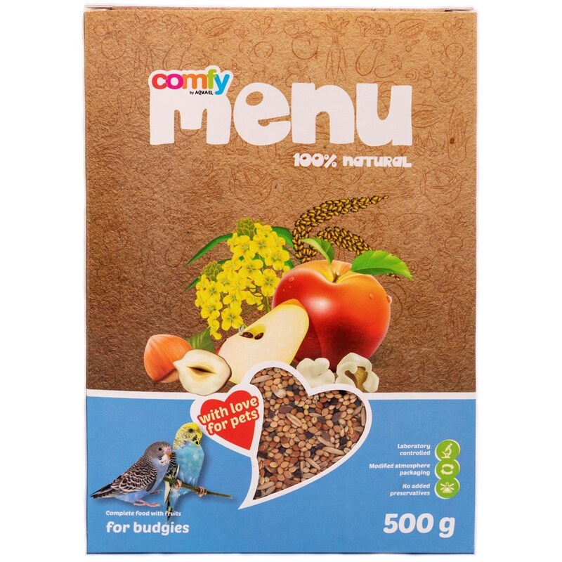 Comfy Menu Kompletní krmivo s ovocem pro andulky 500 g