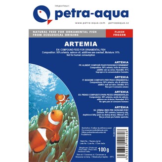 Petra-Aqua Mražené krmivo Artemie 100g - BLISTR