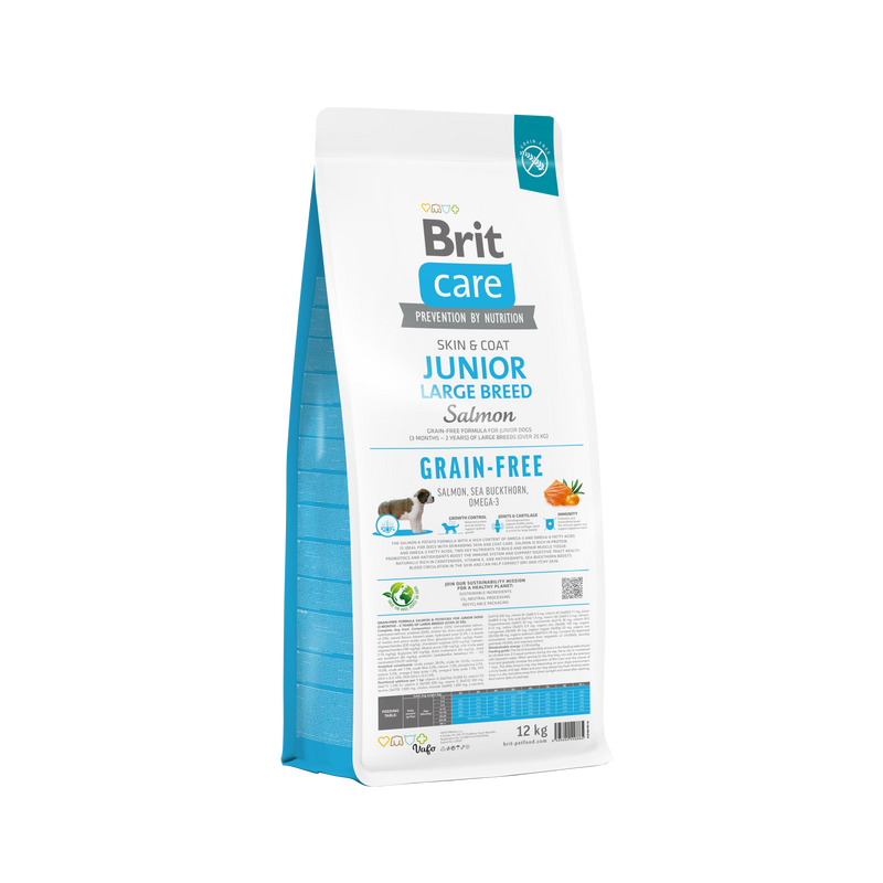 Brit Care Dog Grain-free Junior Large Breed Salmon & Potato 3 kg