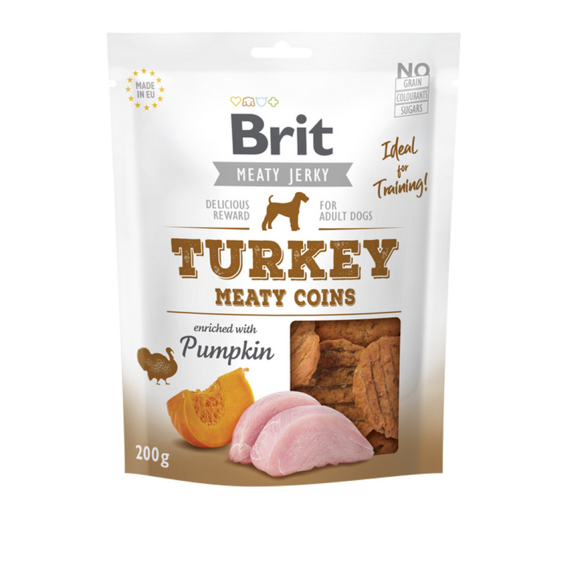 Brit Jerky Turkey Meaty Coins 200 g  