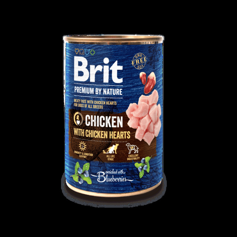 Brit Premium by Nature Chicken with Hearts 400 g