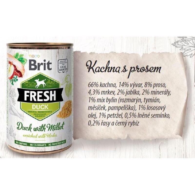 Brit Fresh Duck with Millet 400 g 