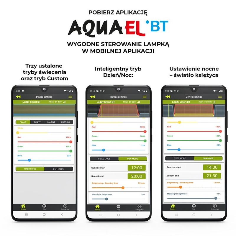 Aquael LEDDY SMART BT - bílé
