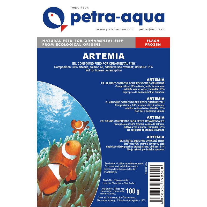 Petra-Aqua Mražené Artemie 500g - Zipper bag