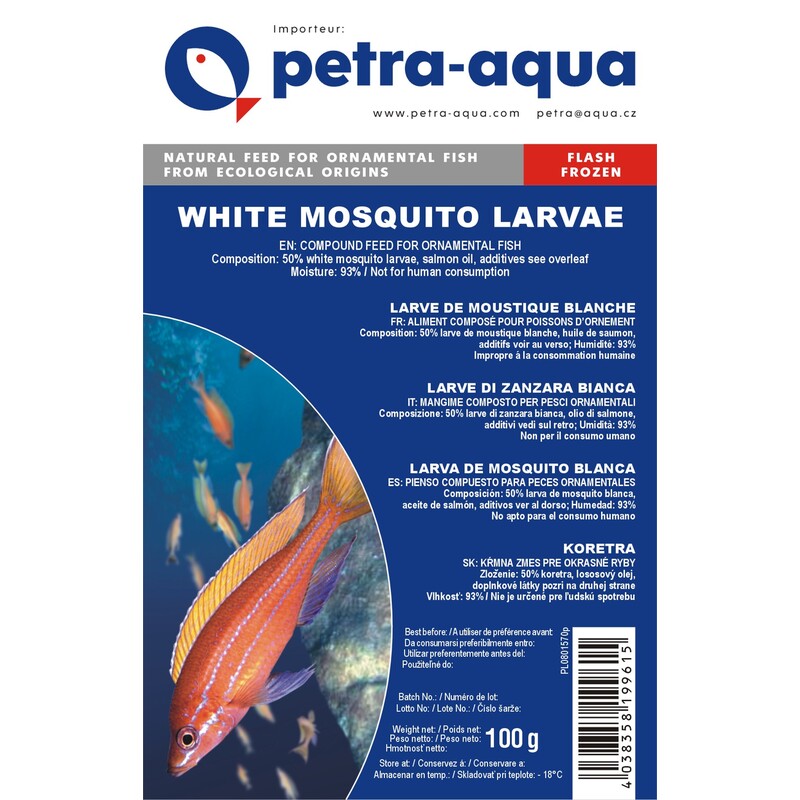 Petra-Aqua Mražená Patentka bílá 100g - BLISTR