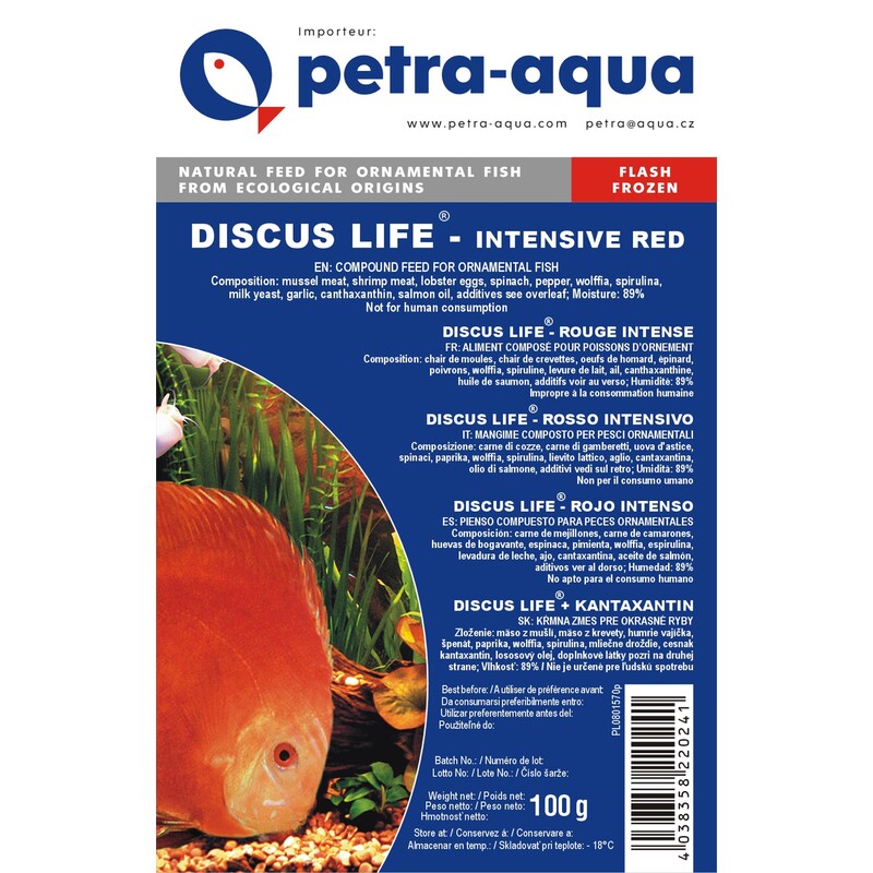 Petra-Aqua Mražený pro terčovce na vybarvení 100g - BLISTR