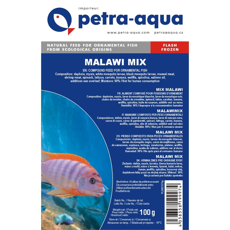 Petra-Aqua Malawi Mix 100g - BLISTR
