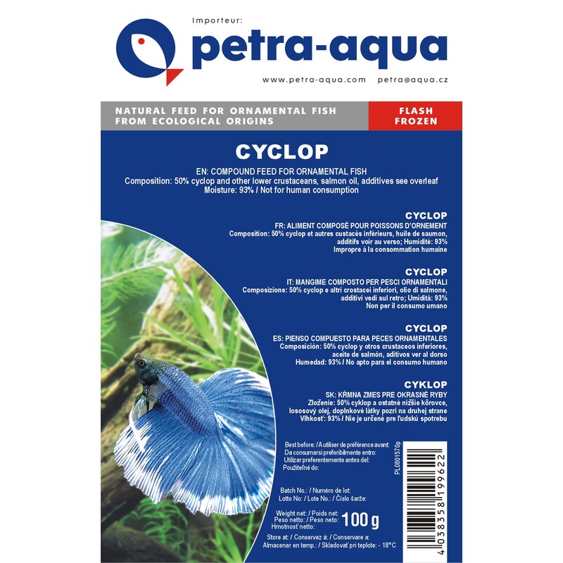 Petra-Aqua Mražený Cyklop 100g - BLISTR