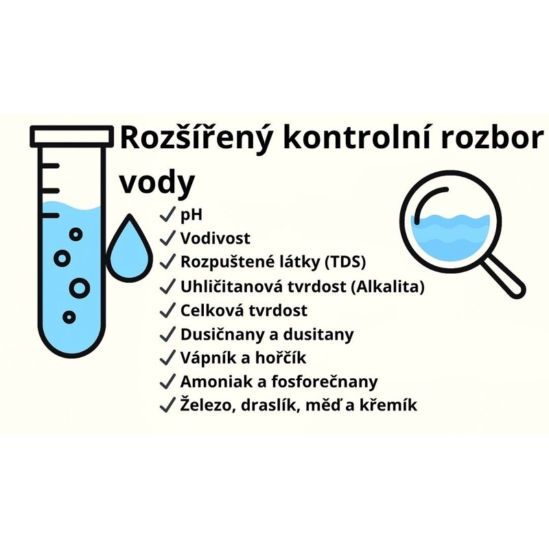Test vody rozšířený rozbor