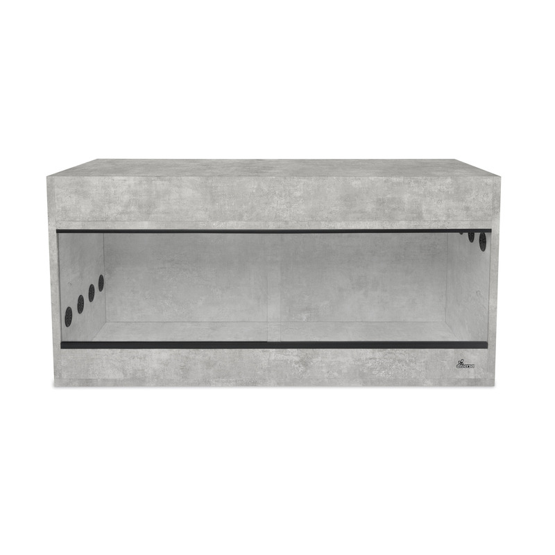 Diversa dřevěné terárium s nástavcem 100 x 40 x 52 cm - Beton