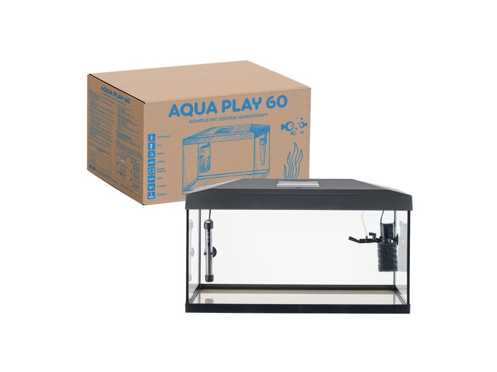 Boční pohled na akvárium AQUA PLAY 60