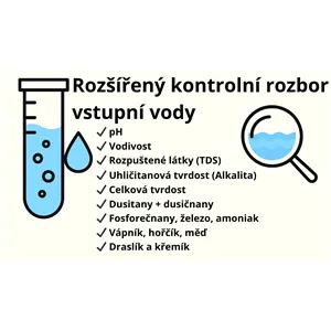 Test vody rozšířený rozsah Test vody rozšířený rozsah