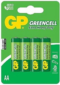 Baterie GP AA Greencell 1,5 V 4 Ks